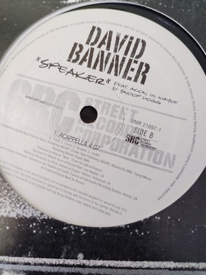 David Banner Speaker Ft Snoop, Wayne & Akon VG+ 12 Inch Vinyl 