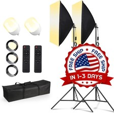 Kit De Iluminaci n Para Fotograf a De 2 Unidades, Kit De Luz De Video LED NUEVO.