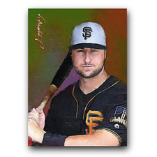 Joey Bart Art Card Limited 11/50 Edward Vela Signed (San Francisco Giants)