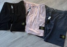 Stone Island Mens Bermuda Shorts SS23 L Black Pink Blue Cotton Cargo Logo