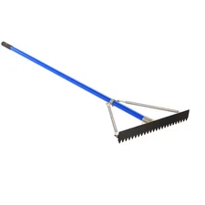 42 In. Base/Lute Rake with 6 Ft. Aluminum Handle