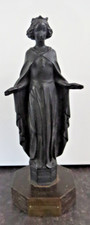 27955/ Sancta Barbara Buderus Moshage  31 cm  Bergbau AG Neue Hoffnung 1948