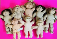 Vintage Cabbage Patch Kids Lot Of 8 Cornsilk Hair Girls + Mix Please Read