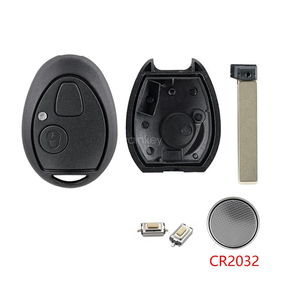 For Rover 75 MG ZT 1998 - 2005 Remote Car Key Fob Case 2 Button Battery Switches - Image 4 of 4