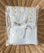 NEW Serena Lily Ashmont Euro Pillow Sham-Coastal Blue/Sunflower Yellow