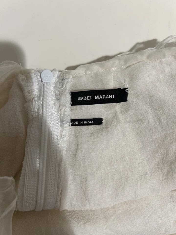 Isabel Marant White Skirt Sz 36 - Image 4 of 4