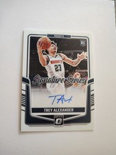 2024-25 Donruss Optic Trey Alexander Rookie Signature Series Auto Autograph