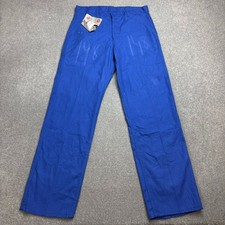 VINTAGE French Trousers Adult 32x30 Blue Workwear Chore Sanfor Utility Mens