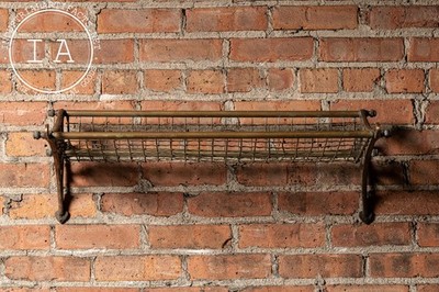 Antique Brass NSW (New South Wales) Railroad Traincar Luggage Rack