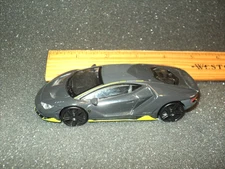 Lamborghini Centenario Toy Car by Bburago Gray-Black Scale 1:43 Sports Car