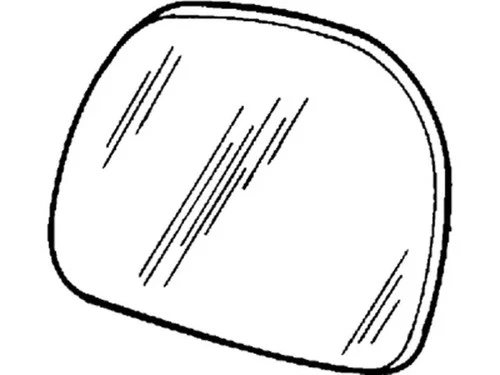 Genuine Ford Mirror Glass 4C7Z-17K707-BA