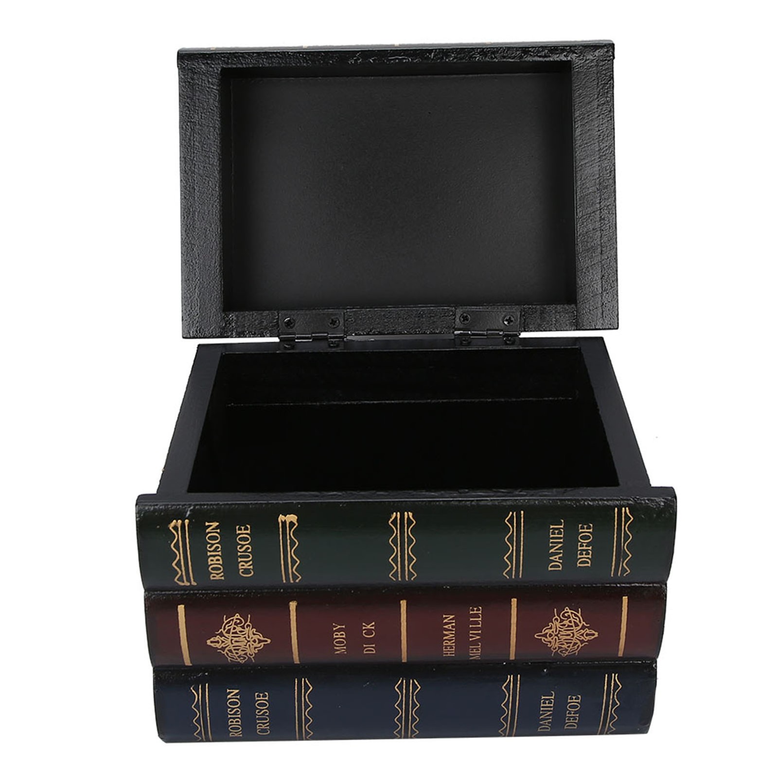 Decorative Box Book Shaped Vintage Storage Box Decor Boxes Wooden Boxes For Home