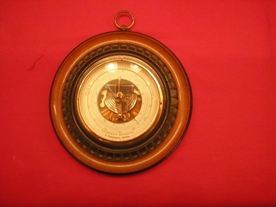 VINTAGE GERMAN CARVED WALL BAROMETER, STERM, VERANDERLICH, BESTANDIG