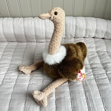 Ty Beanie Buddy Stretch The Ostrich Plush 16 in Stuffed Animal Vintage 1998 NWT