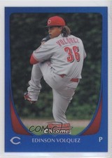 2011 Bowman Chrome Blue Refractor 103/150 Edinson Volquez #147 0f8