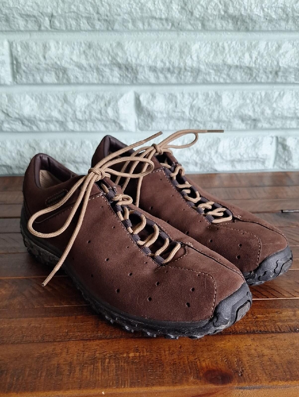Columbia Brown Textured Soft Leather Lace Up Shoe Size 10 Mens