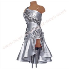 jz Handmade Women Samba Ballroom Swing Salsa Rumba Latin Dance Dress RHYTHM