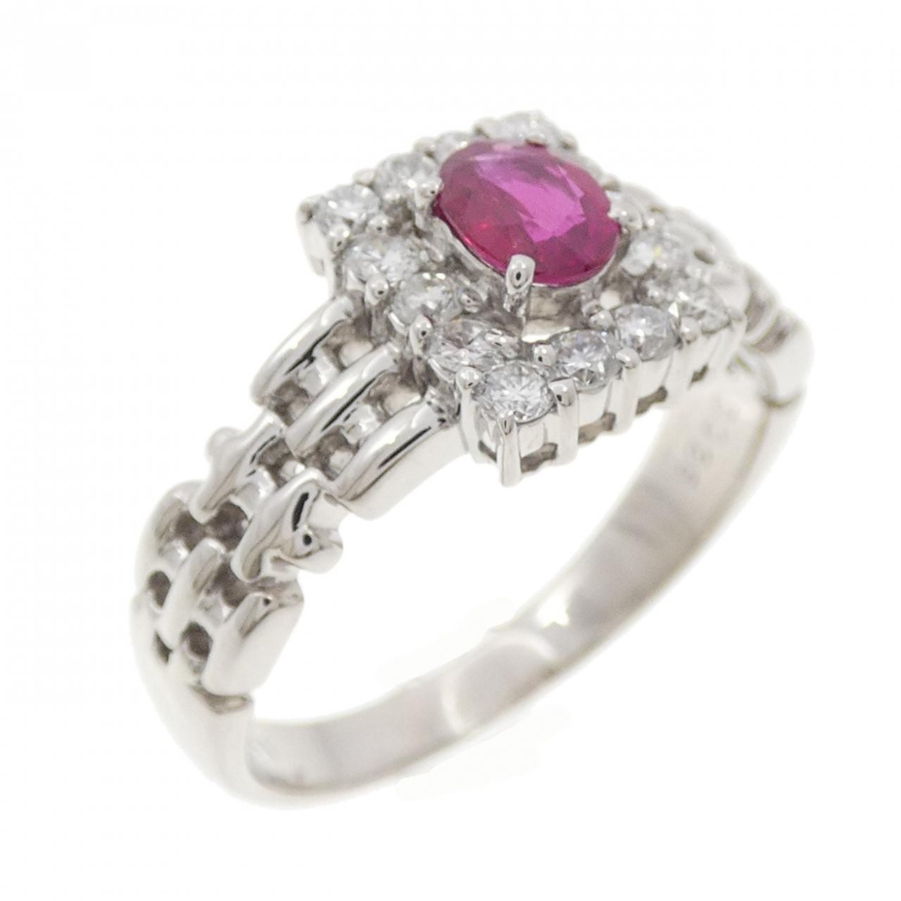 Authentic PT900 Ruby Ring 0.41CT #260-007-902-9902 - image 1