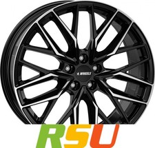 itWheels Xana gloss black polished 8x19" ET45 LK5 108 ML 70.1 Alufelgen 19 Zoll