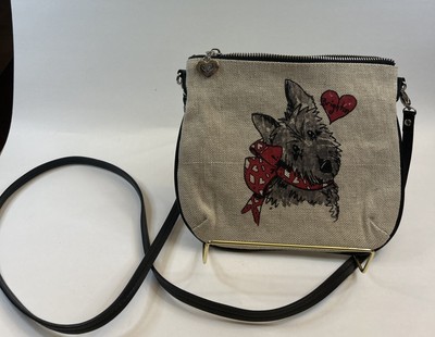 Brighton | Scottie Dog Small Canvas Crossbody Bag Purse Exercise Vs. Accessorize