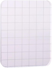 Clear Stamp Block Transparent Acrylic Block with Grid and Grip for Stamping Scra