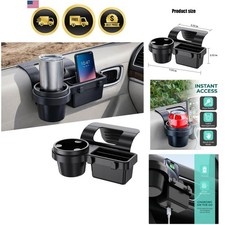 Car Window Organizer with 2.79" Cup Phone Holder Charging Port