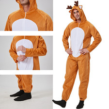 Deer animal costume suitable for parties festivals performances orange M-XL