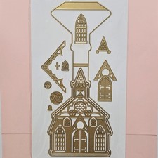 Anna Griffin CHURCH EASEL CARD DIE SET NEW W/Idea Sheet