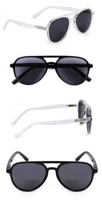Aviator Bifokal Sonnenleser Herren Damen mit Metallscharnieren DX100B