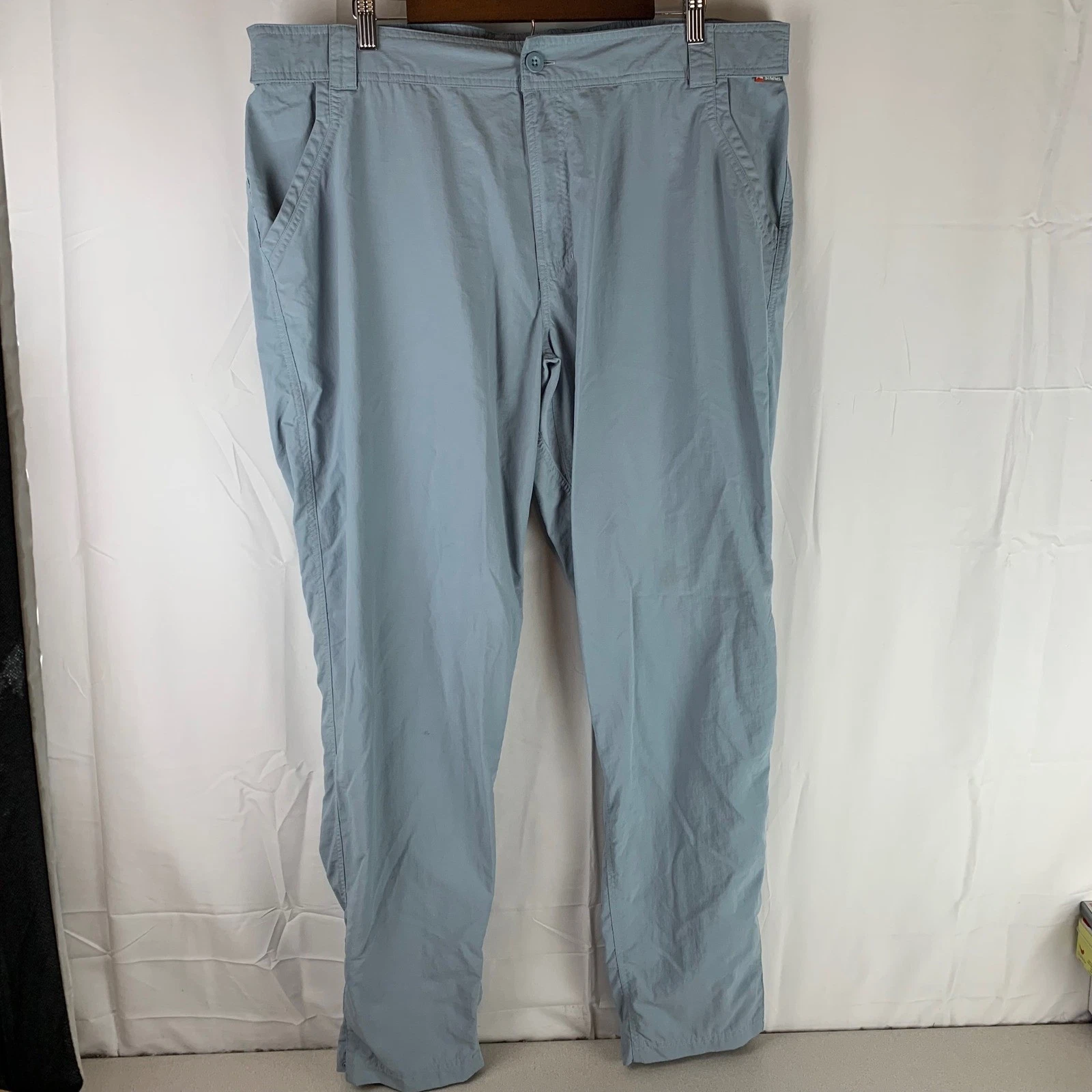 Simms Fishing Pants Mens XXL Light Blue Lightweight Nylon Quick-Dry Outdoor
Opens in a new window or