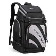 Ski Boot Bag,55L Large Ski Boots Travel Backpack for Men Black