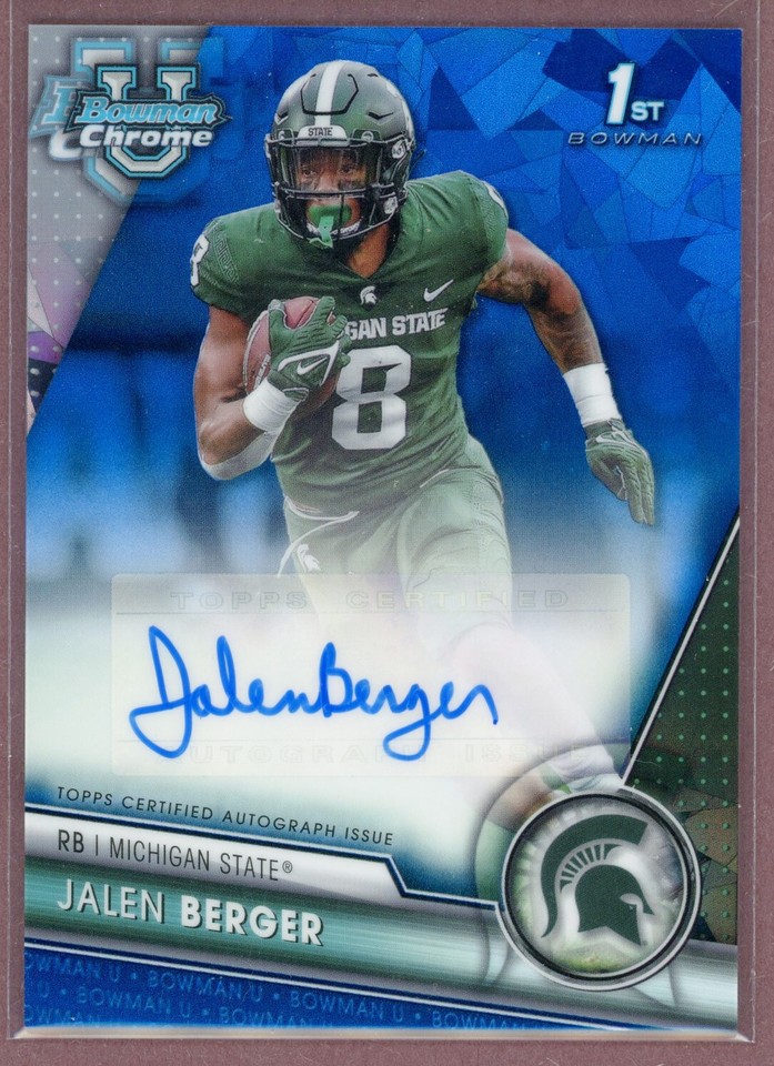 2023 Bowman University Chrome Sapphire Edition Jalen Berger #PA-JBE - 1 of 1