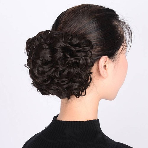 Hair Pieces Wave Curly Hair Ponytail Extensions Chignon Hair Bun Synthetic Hair - Picture 15 of 15
