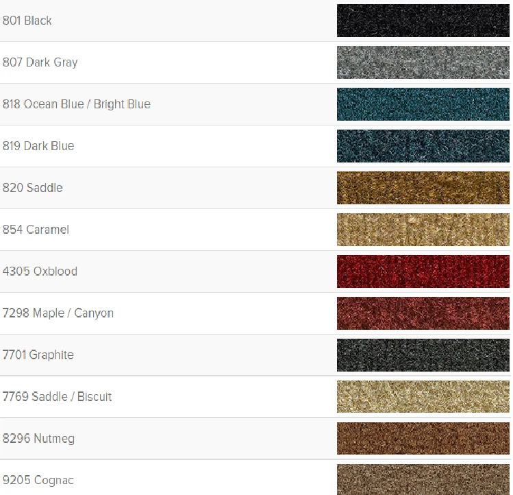 ACC 76-86 Jeep CJ7 Passenger Floor Area Molded Carpet - Choose Color Foto 4 de 4