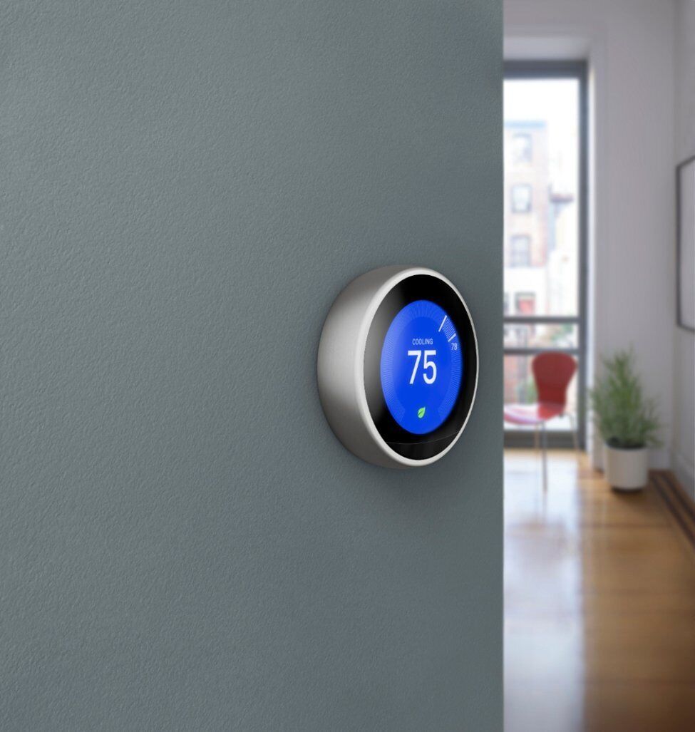 Google Nest 3rd Gen Learning Smart Wi-Fi App Control Thermostat - Black - Picture 8 of 8