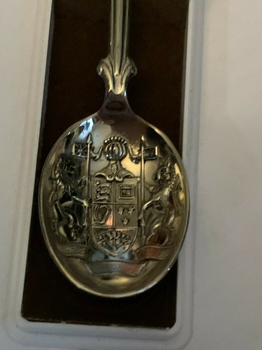 Vintage Souvenir Teelöffel Silber Teller Vancouver B.C. mit Etui Made in Holland KOSTENLOSER VERSAND - Bild 2 von 7