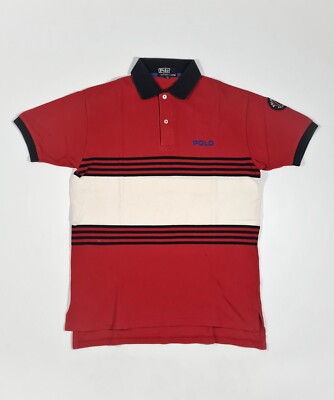 Polo Sport Ralph Lauren Vintage Poloshirt Spellout Cookie Rare 90s Japan