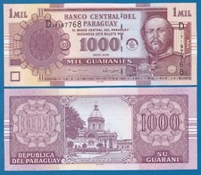 Paraguay 1 Mil 1000 Guaranies P 222b 2005 UNC ( P 222 b )