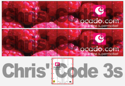 Code 3 Adhesive Vinyl Trailer Decal - Ocado Raspberry - 1/50 1/76 1/148