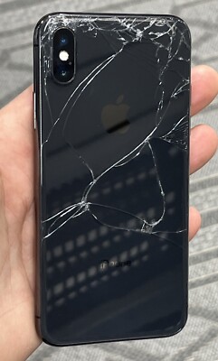 iphone X 割れあり iPhone X 5G 64GB Black A1901 Damaged see details 13742 NO PWR | eBay