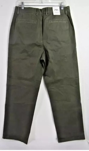 NWT-Zara Olive Color, Jean Pants Size 31x31. New With Tags MSRP $50 - Picture 2 of 5