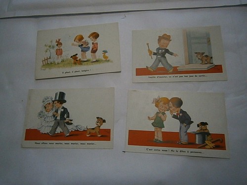 CPA carte postale  : Humoristique Jim Patt lot de 4 - Imagen 1 de 2