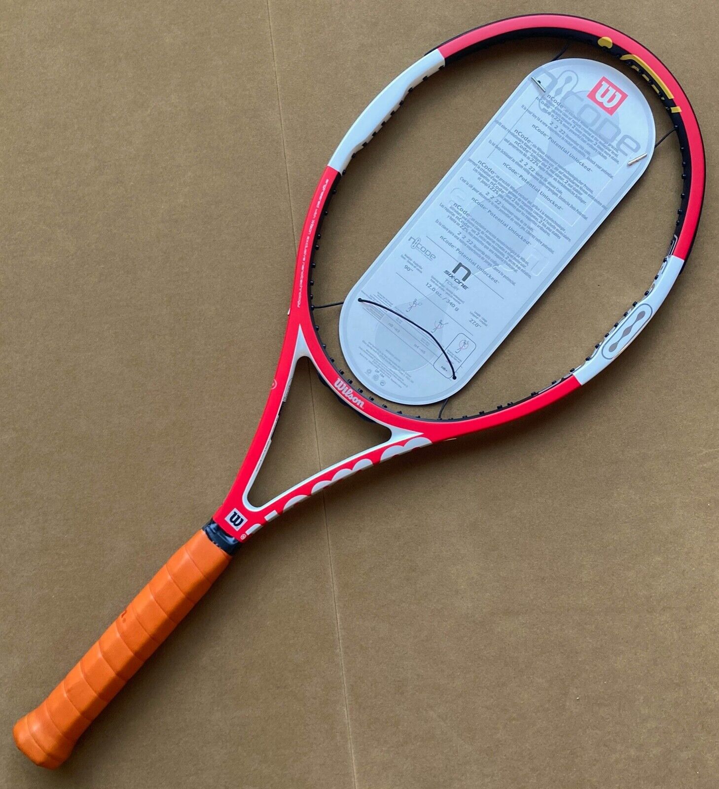 Wilson nCode Six One 6.1 Tour 90 Roger Federer Pro Staff Tennis Racquet L4  - NEW