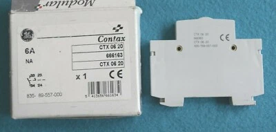 General Electric 666163 CTX 0620 Hilfskontakt 6A 2Schließer - Bild 1 von 2