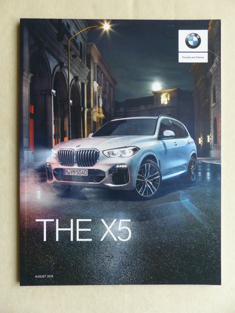 BMW X5 xDrive 45e M50i M Sport MJ 2020 - Prospekt Preisliste Brochure 08.2019 BMW X5 xDrive 45e M50i M Sport MJ 2020 - Prospekt Preisliste Brochure 08.2019