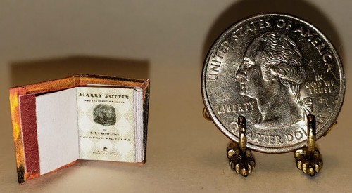 1:24 SCALE MINIATURE BOOK HARRY POTTER DEATHLY HALLOWS - Picture 4 of 6