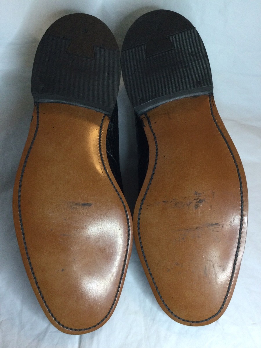 Vintage Shark Skin Sharkskin Black Loafers Shoes Stuart  display picture 3