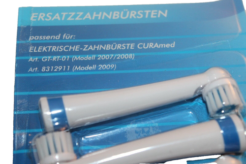 3x6 CURAMED ERSATZZAHNBÜRSTEN FÜR für CURAmed GT-RT-01 2007/08 & ALDI 831291-NEU - Bild 3 von 3