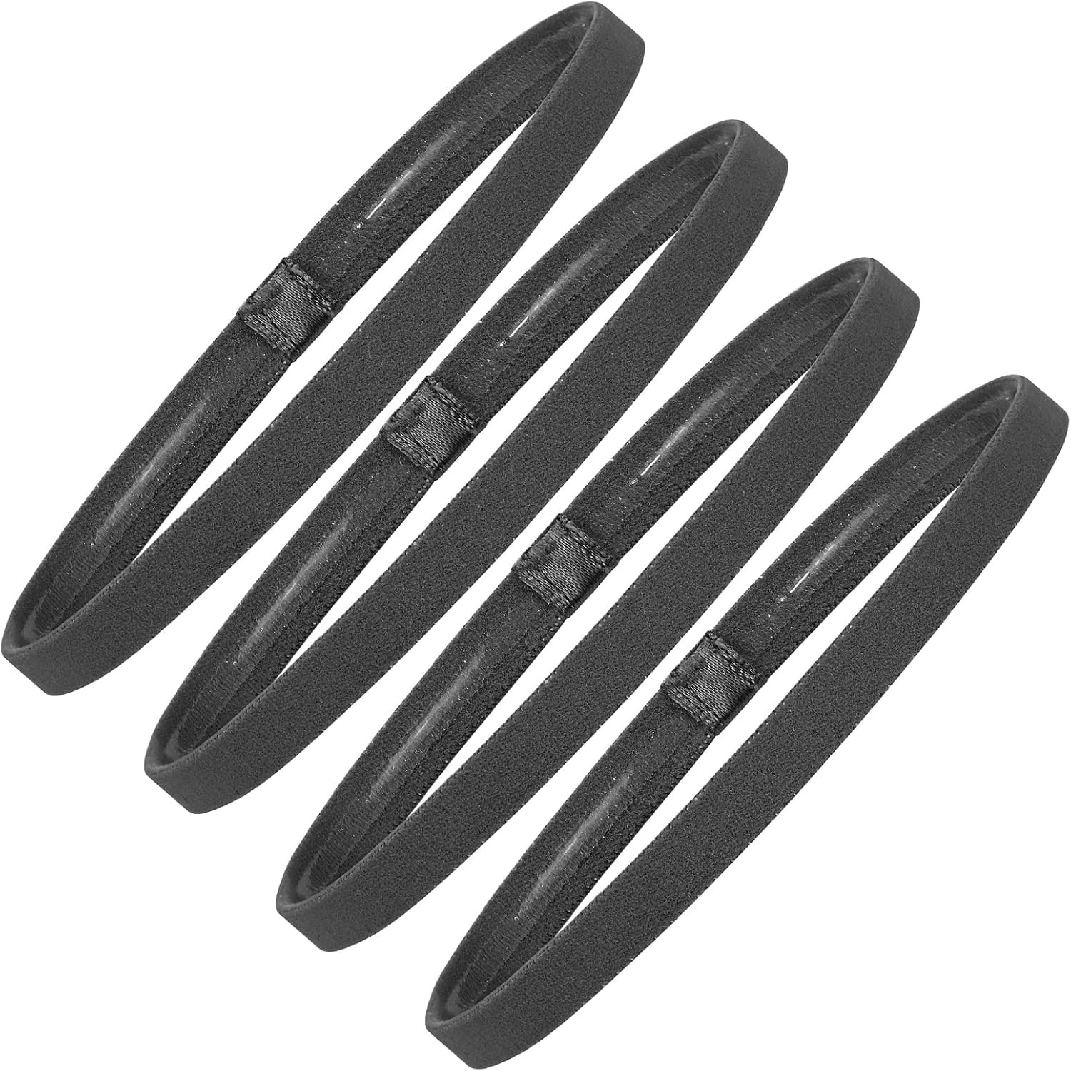 Elastische Sport-Stirnbänder 4 Packungen Athletic Exercise Sport Fußball rutschf
