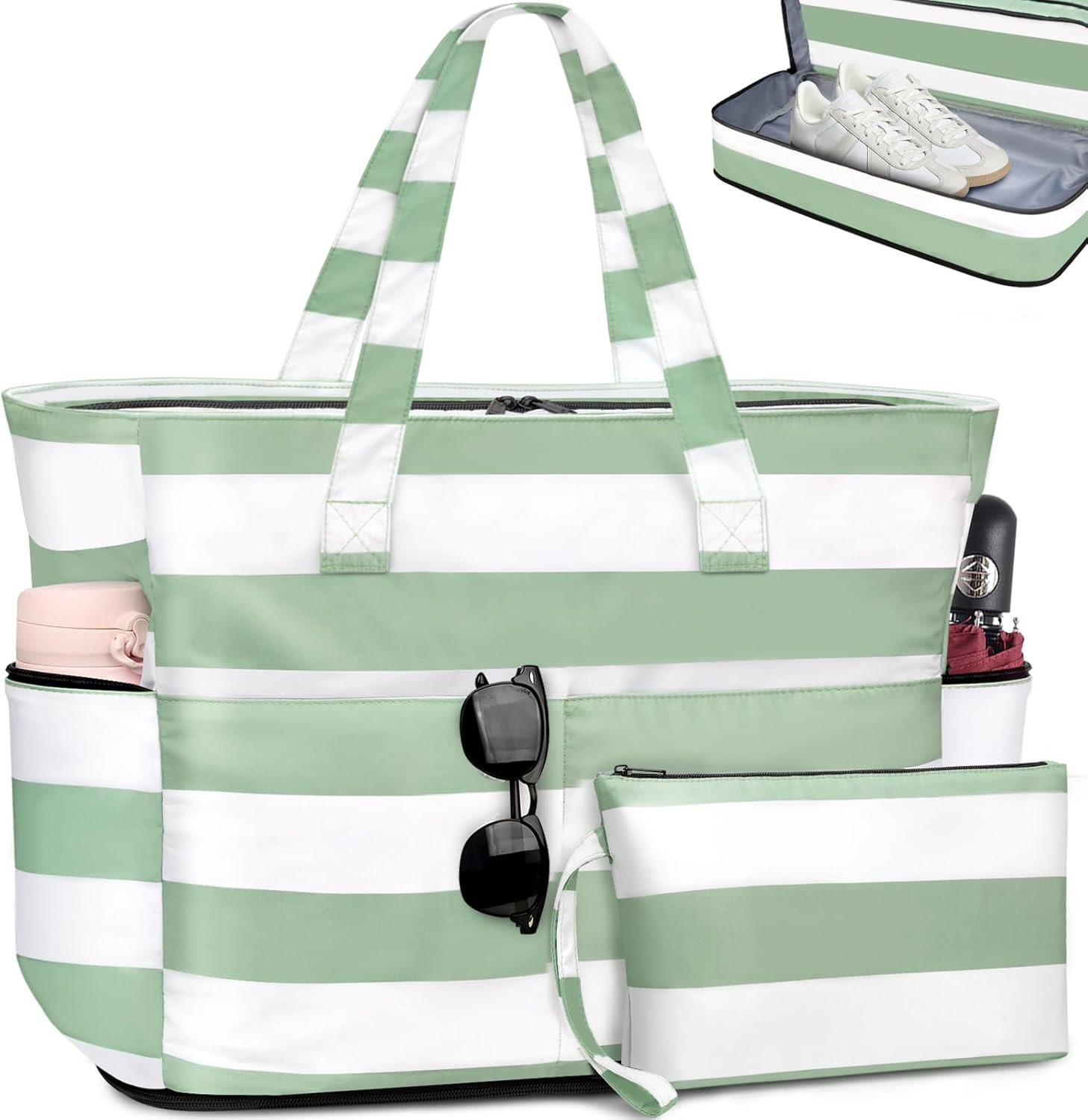 Borsa Spiaggia Donna Grande XXL Famiglia Borsa Mare Impermeabile Borsa Piscina B